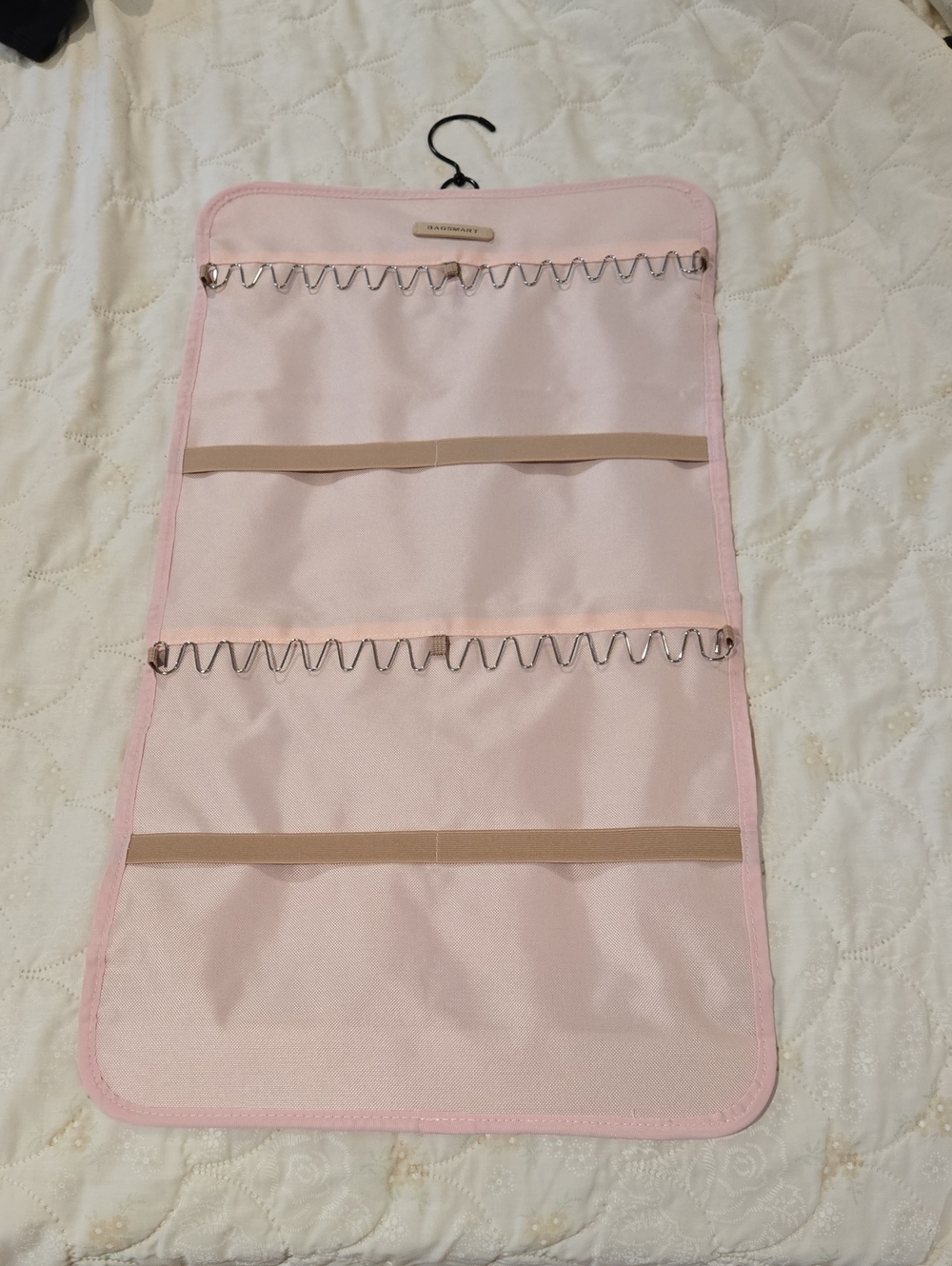 Bagsmart Hanging Jewelry Organizer - Light Pink